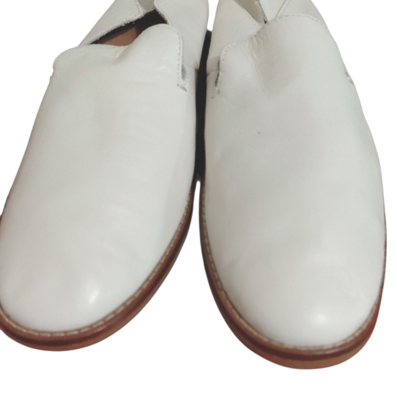 Seaport Levy Convertible Leather Loafers Women's Size 9 M White Flats - Picture 6 of 11